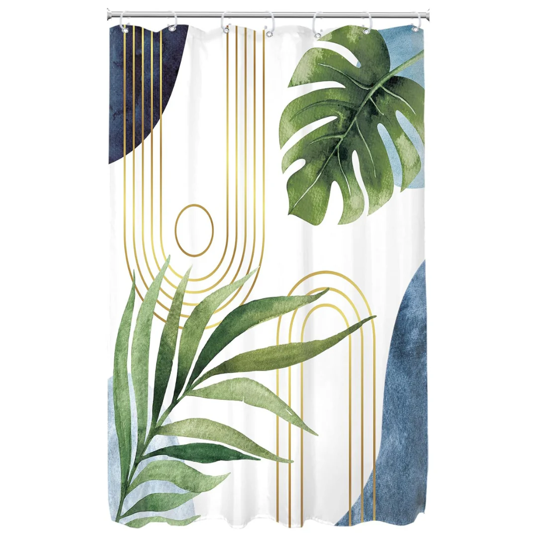 48"W x 72"L Mid Century Modern Abstract Shower Curtain