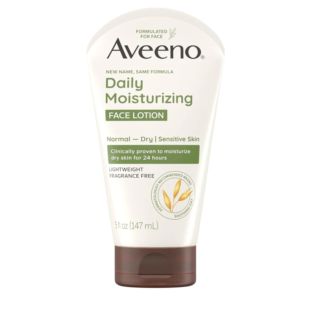 5-Oz Aveeno Daily Moisturizing Fragrance-Free Prebiotic Oat Face Cream
