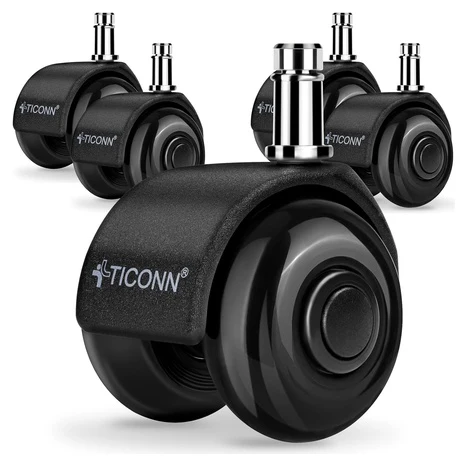 5-Pack Office Chair Caster Wheels