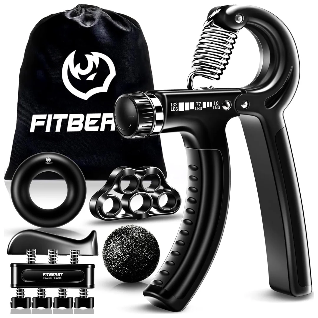 5-Piece FitBeast Forearm & Hand Grips Strengthener Kit (Various Colors)