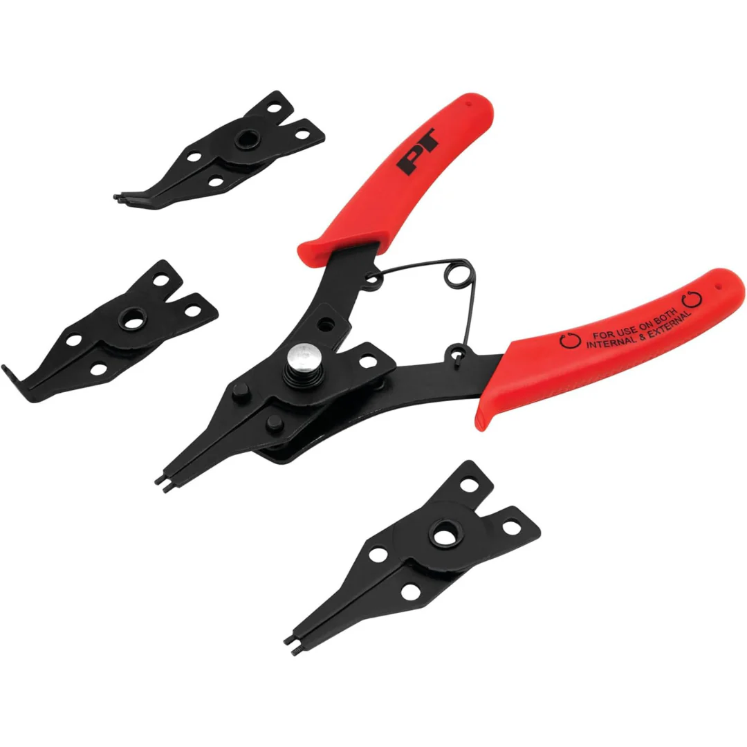 5-Piece Performance Tool W1159 Interchangeable Jaw Snap Ring Plier Set