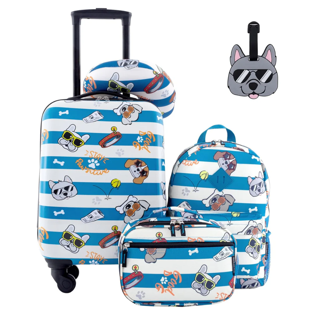 5-Piece Travelers Club Kids Hardside Carry-On Spinner Luggage