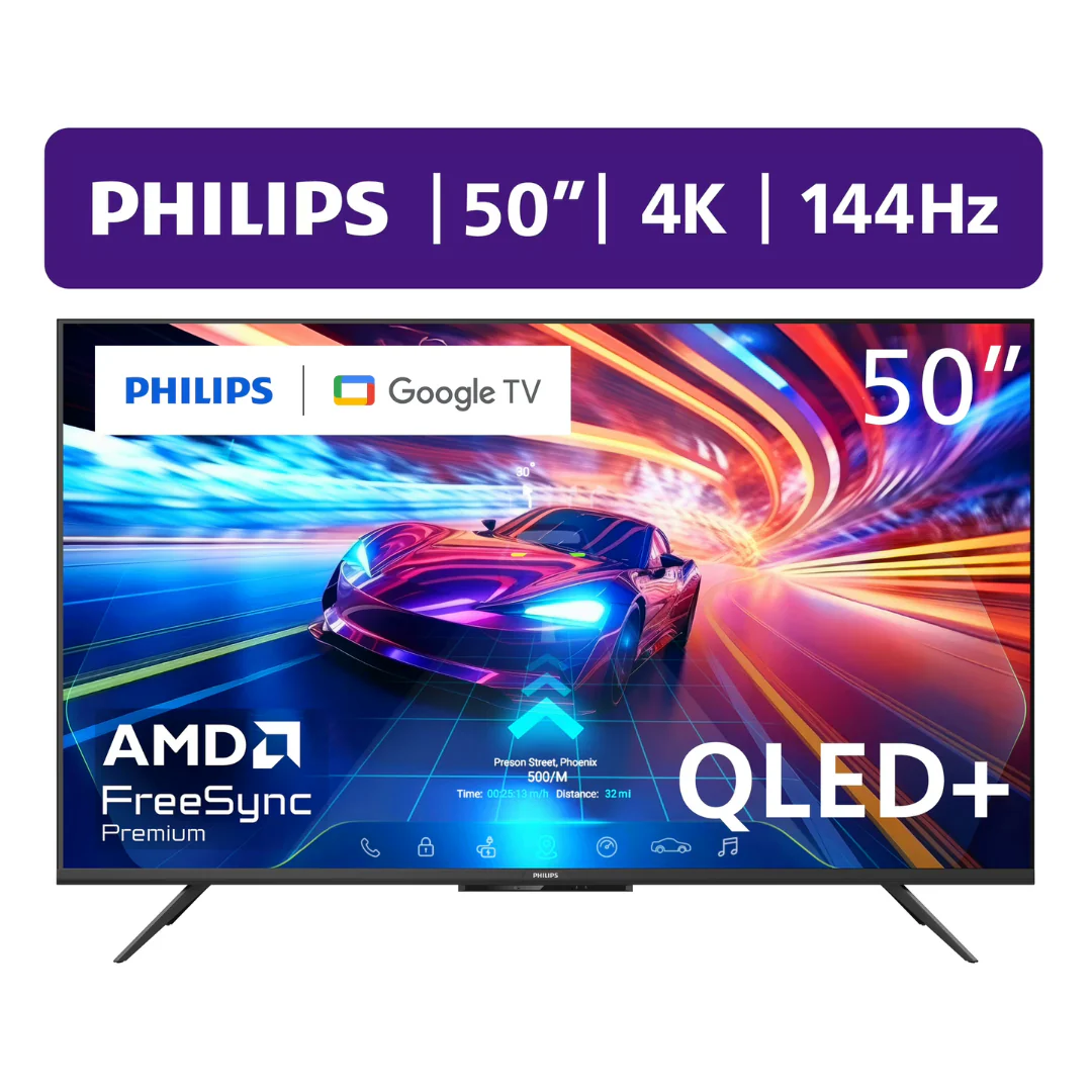 50" Philips Class 50PUG7675/F7 4K Ultra HDR Smart QLED Google TV