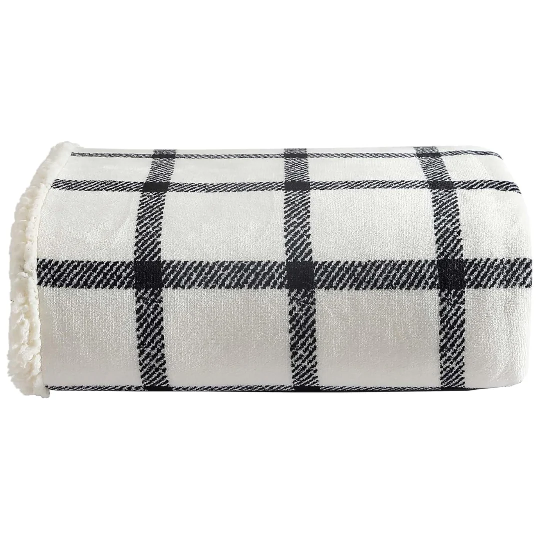 50" x 60" Eddie Bauer Bunkhouse Plaid Reversible Throw Blanket