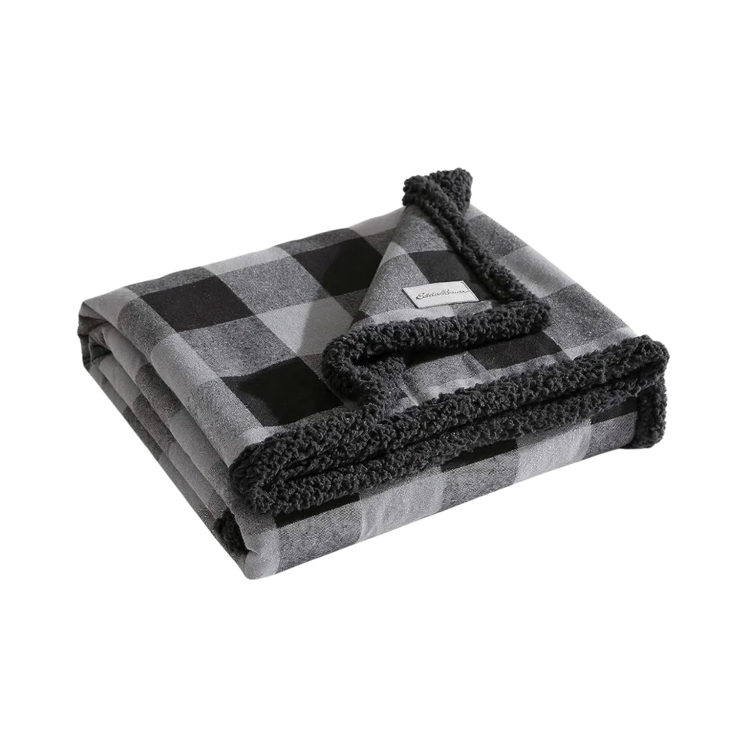 50" x 60" Eddie Bauer Yarn Dyed Cotton Throw Blanket