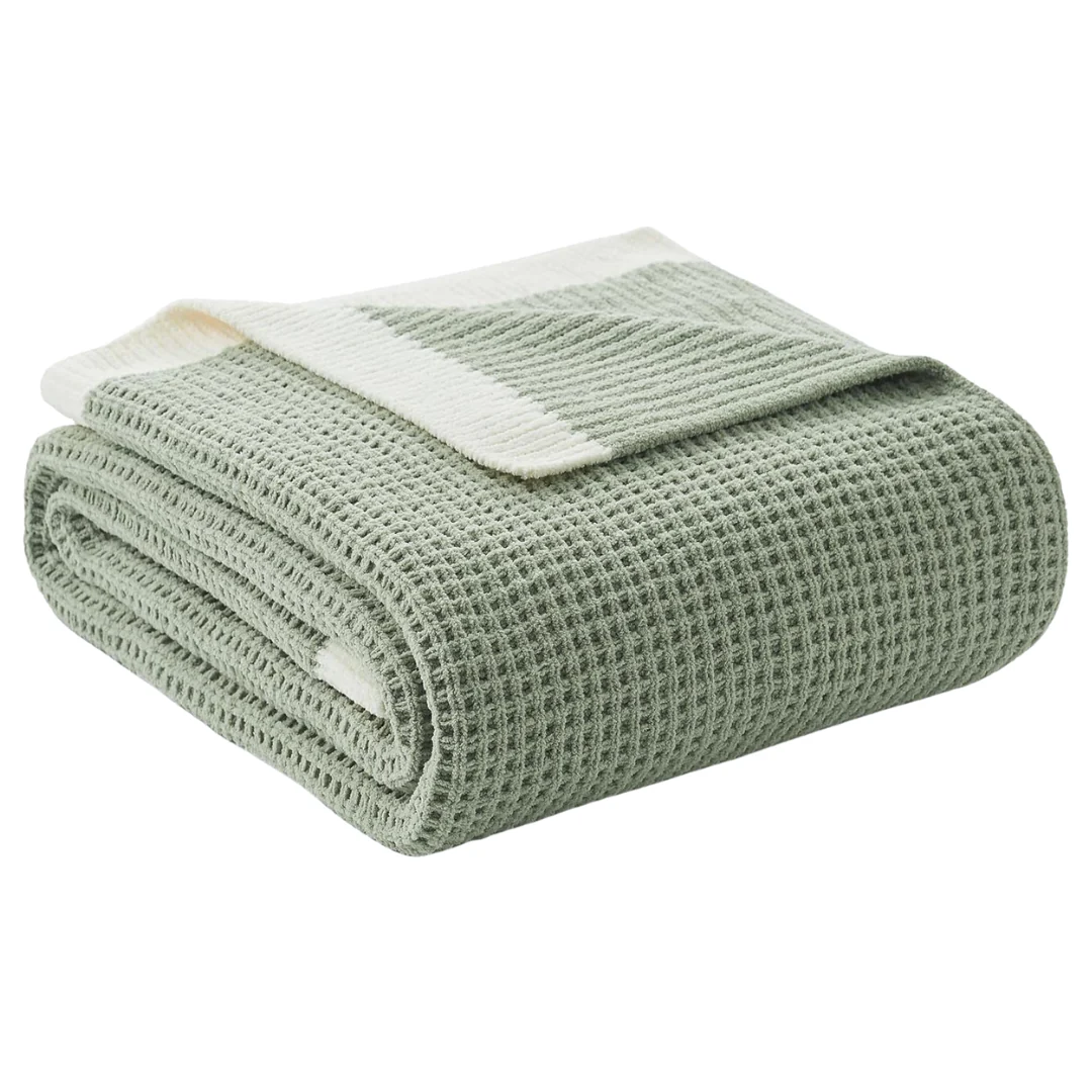 50" x 60" Soft Chenille Knit Throw Blanket