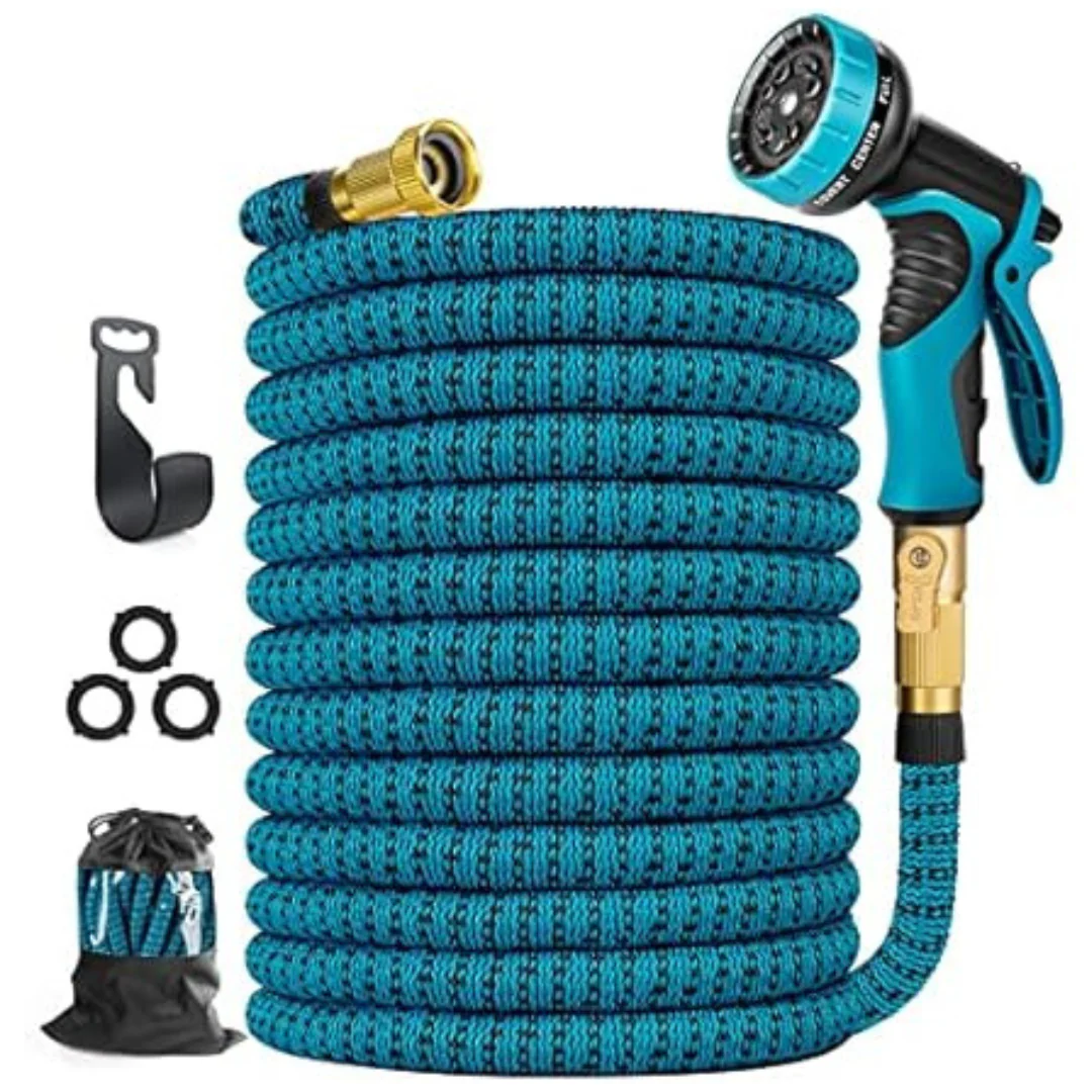 50FT Flexible Water Hose with Spray Nozzle