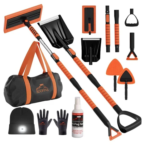 55″ Extendable Snow Brush & Ice Scraper Winter Car Kit