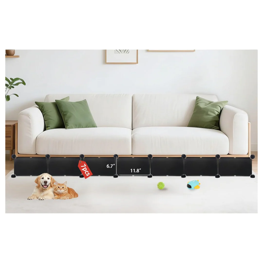 6.7" Height 83" Length In Tota Under Bed Blocker (Black)