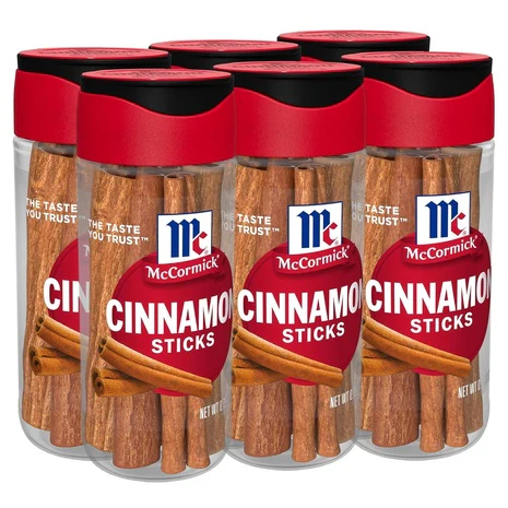 6 Containers McCormick Cinnamon Sticks