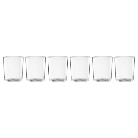 6 Oneida Stackable Tall Glasses