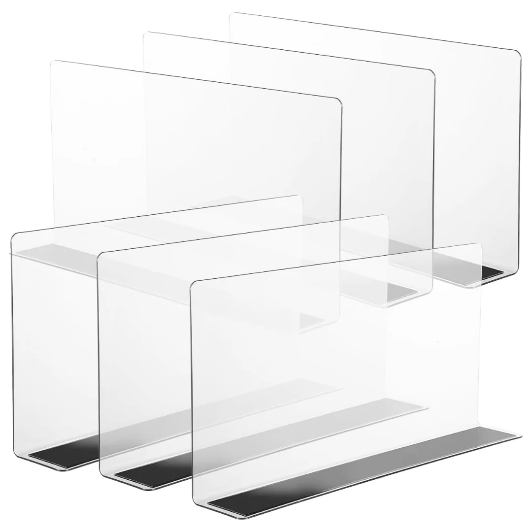 6-Pack Ultechnovo L-Shaped PVC Shelf Dividers