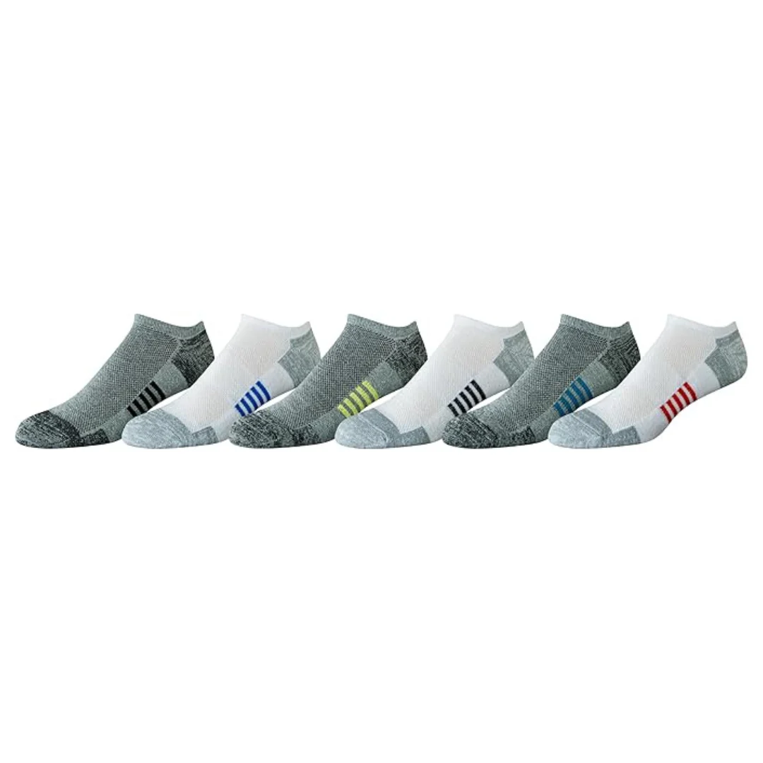 6-Pairs Amazon Essentials Men's Cotton Blend Socks (various)