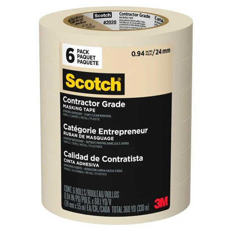 6 Rolls Scotch Contractor Grade Masking Tape