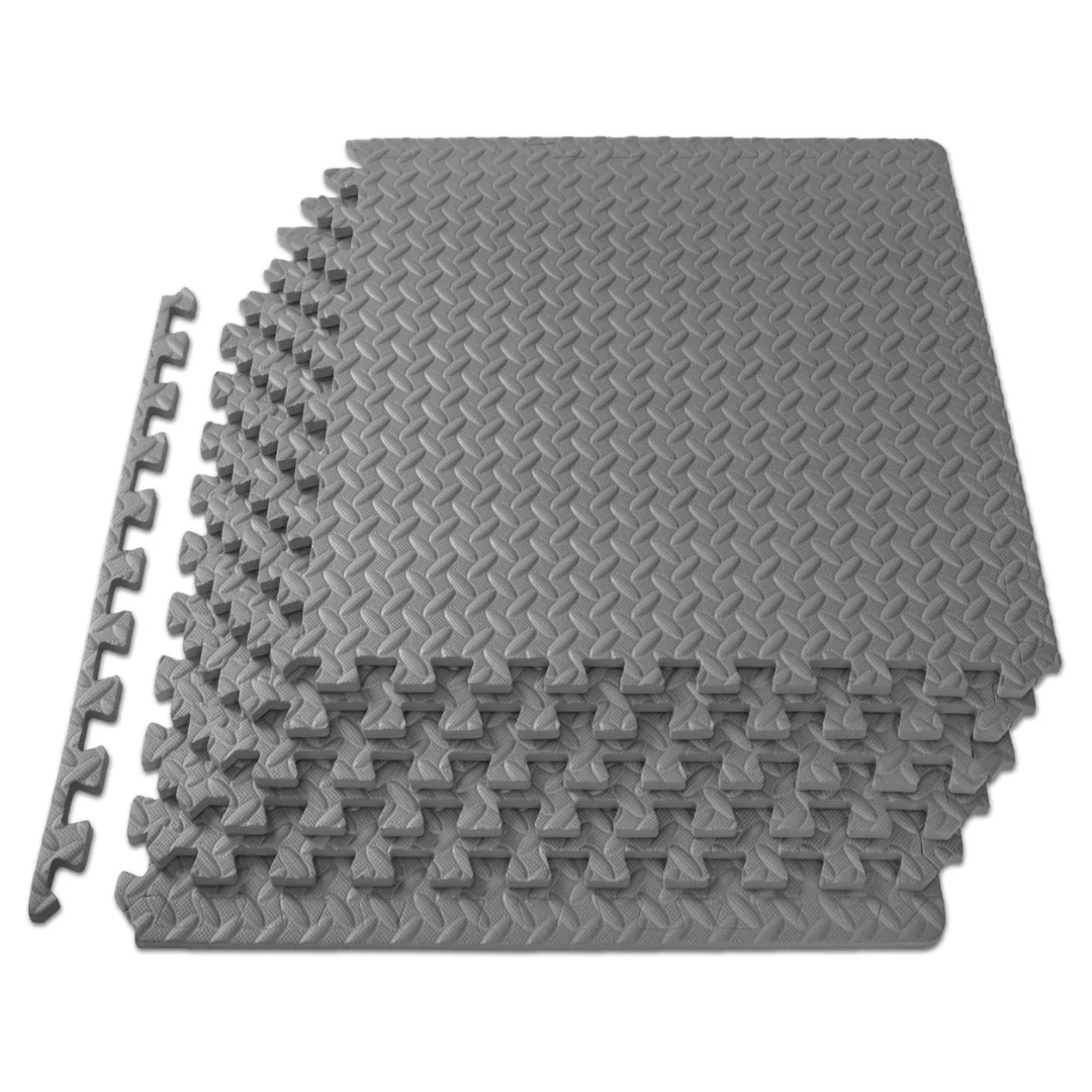 6-Tiles 24 in x 24 in x 1/2" 24 Sq Ft ProsourceFit Puzzle Exercise Mat