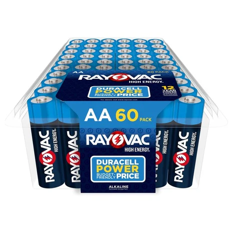 60 Rayovac AA Batteries