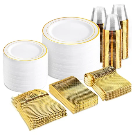 600-Piece Disposable Dinnerware Sets on Sale