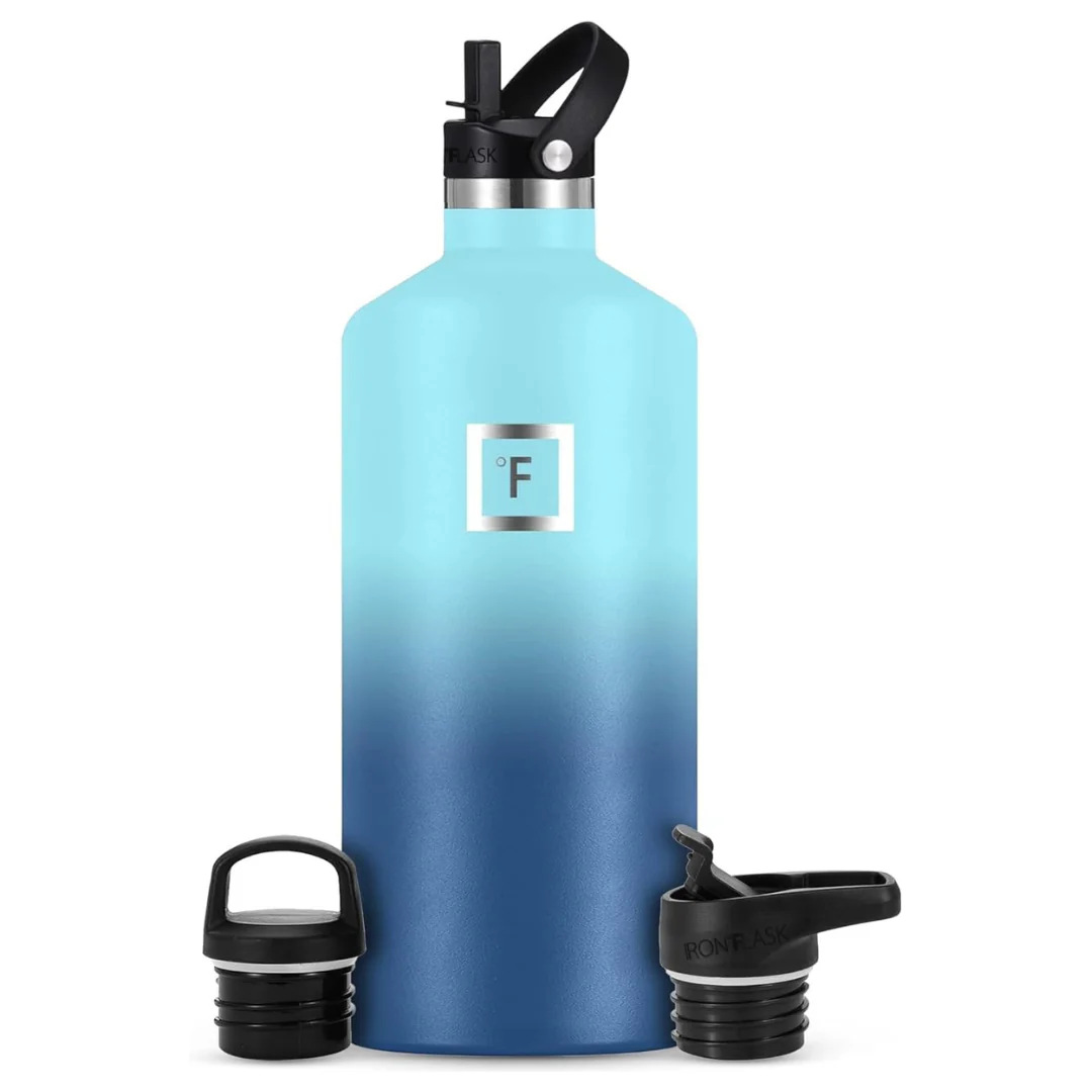 64oz Hydration Flask Sports Water Bottle with Straw