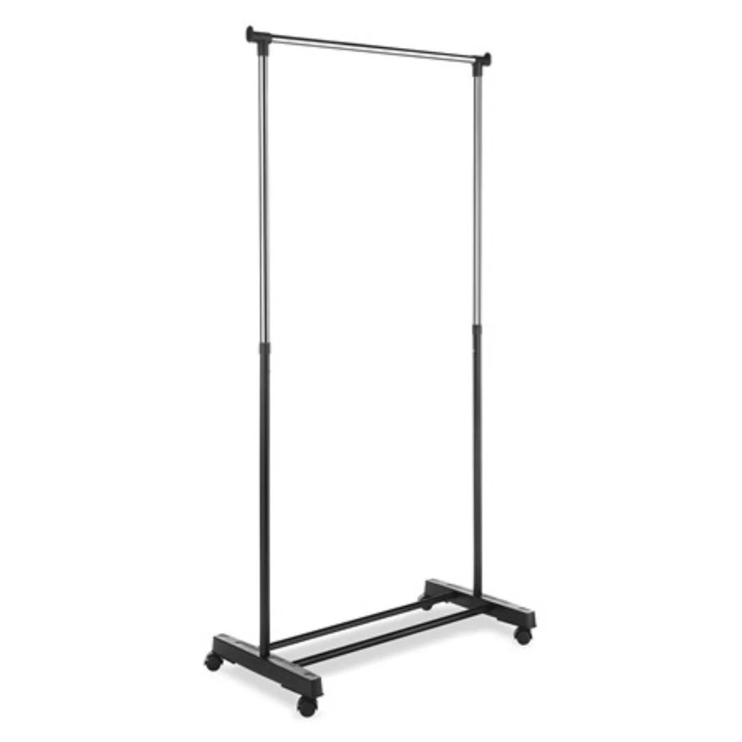 66" x 33" Whitmor Adjustable Garment Rolling Rack (Black/Chrome)