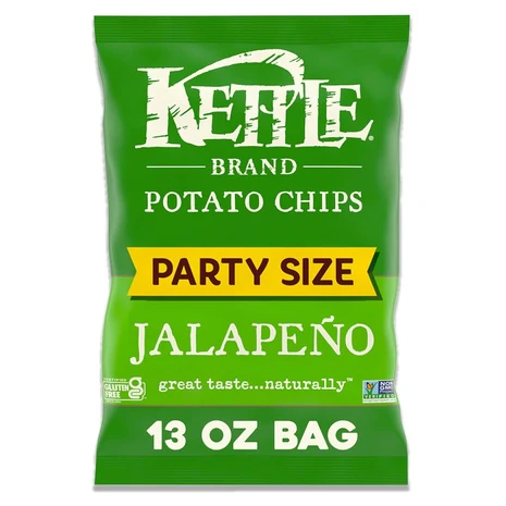 7 Party Size Bags Kettle Jalapeno Chips