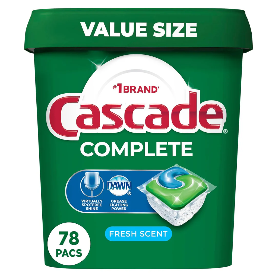 78-Count Cascade Complete Dishwasher Detergent Pods (40.09 Oz, Fresh Scent)