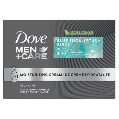 8 Bars Dove Men+Care Blue Eucalyptus 3-in-1 Soap