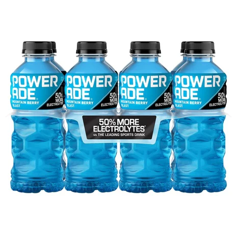 8 Bottles Powerade Mountain Berry Blast