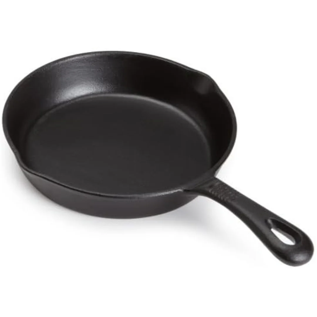 8" GoodCook Pre-Seasoned Cast Iron Skillet