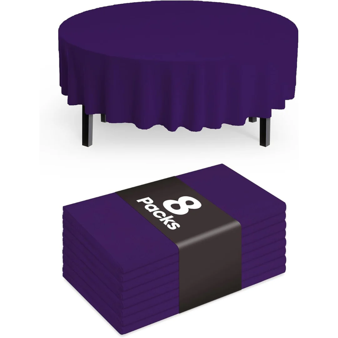 8-Pack, 84'' Round Table Cloths