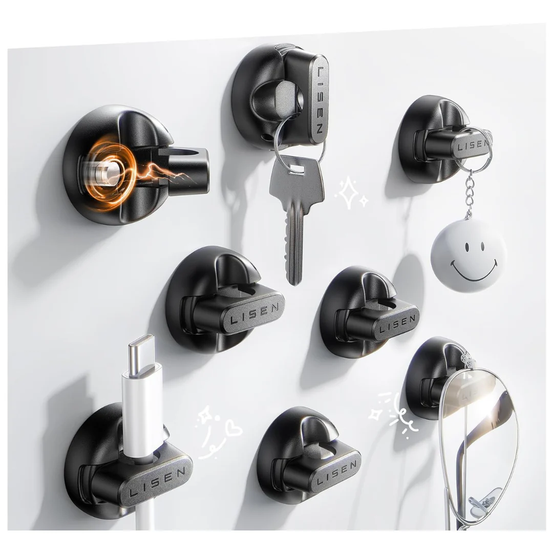8-Pack Lisen Cord Organizer Magnetic Cable Holder Clips