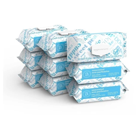 810 Amazon Elements Baby Wipes