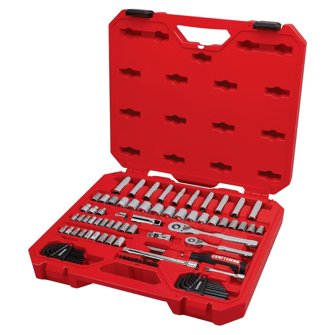 83-Piece Craftsman SAE/Metric Mechanics Hand Tool & Socket Set