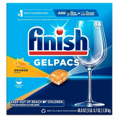 84 Finish Dishwasher Detergent Gelpacs