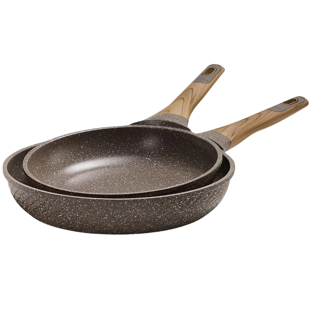 9.5'' & 11'' Carote Nonstick Frying Pan Skillet Set With Heat-Resistant Handle
