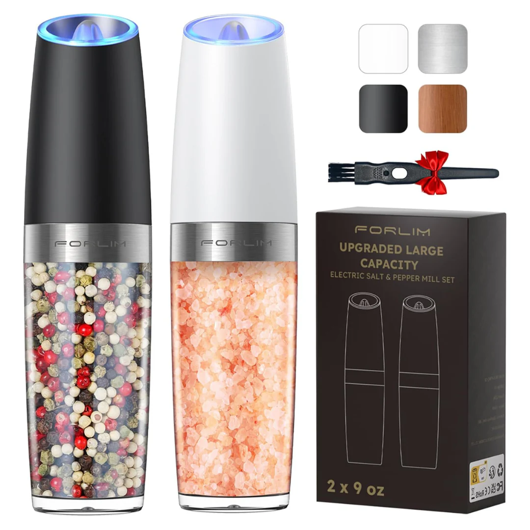 9 Oz Forlim Electric Salt And Pepper Grinder Set