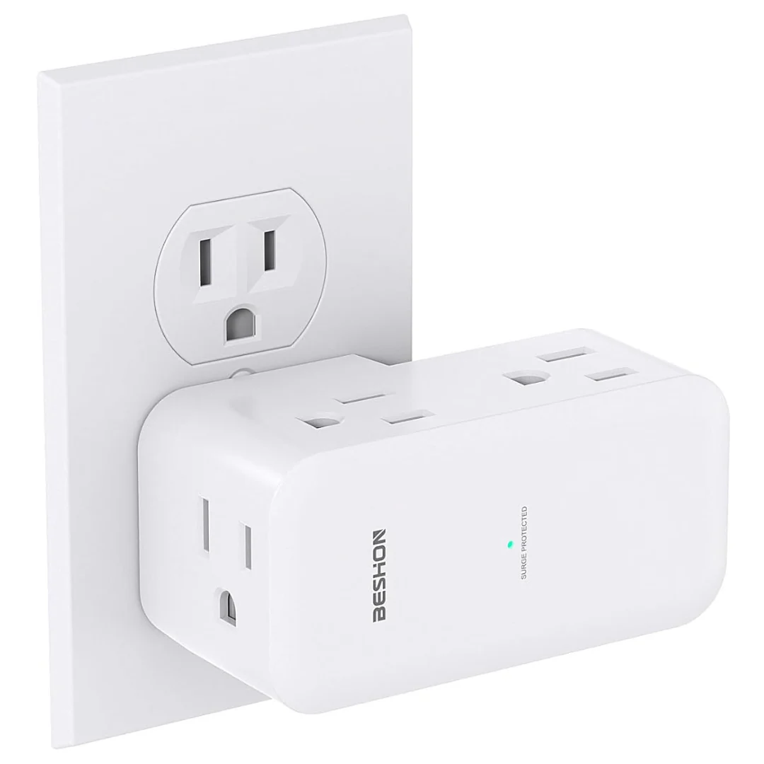 900J 4-Sided Surge Protector Outlet Extender