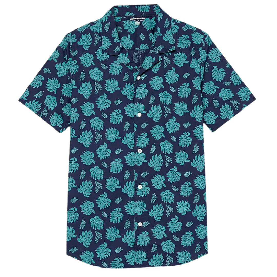 Amazon Essentials Men's Cotton Resort Slim-Fit Shirt