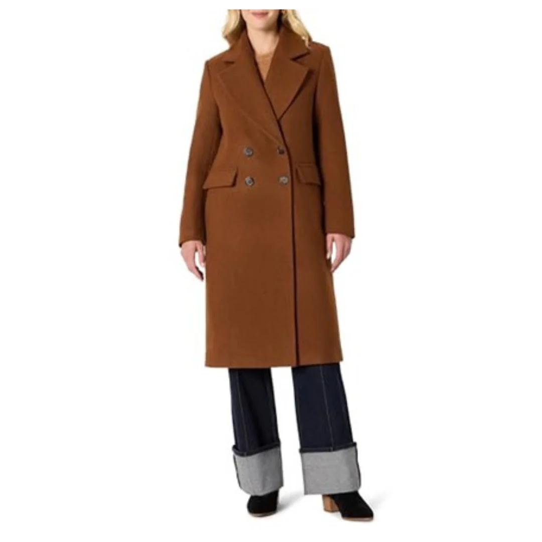 Amazon Essentials Women's Wool Blend Longline Coat