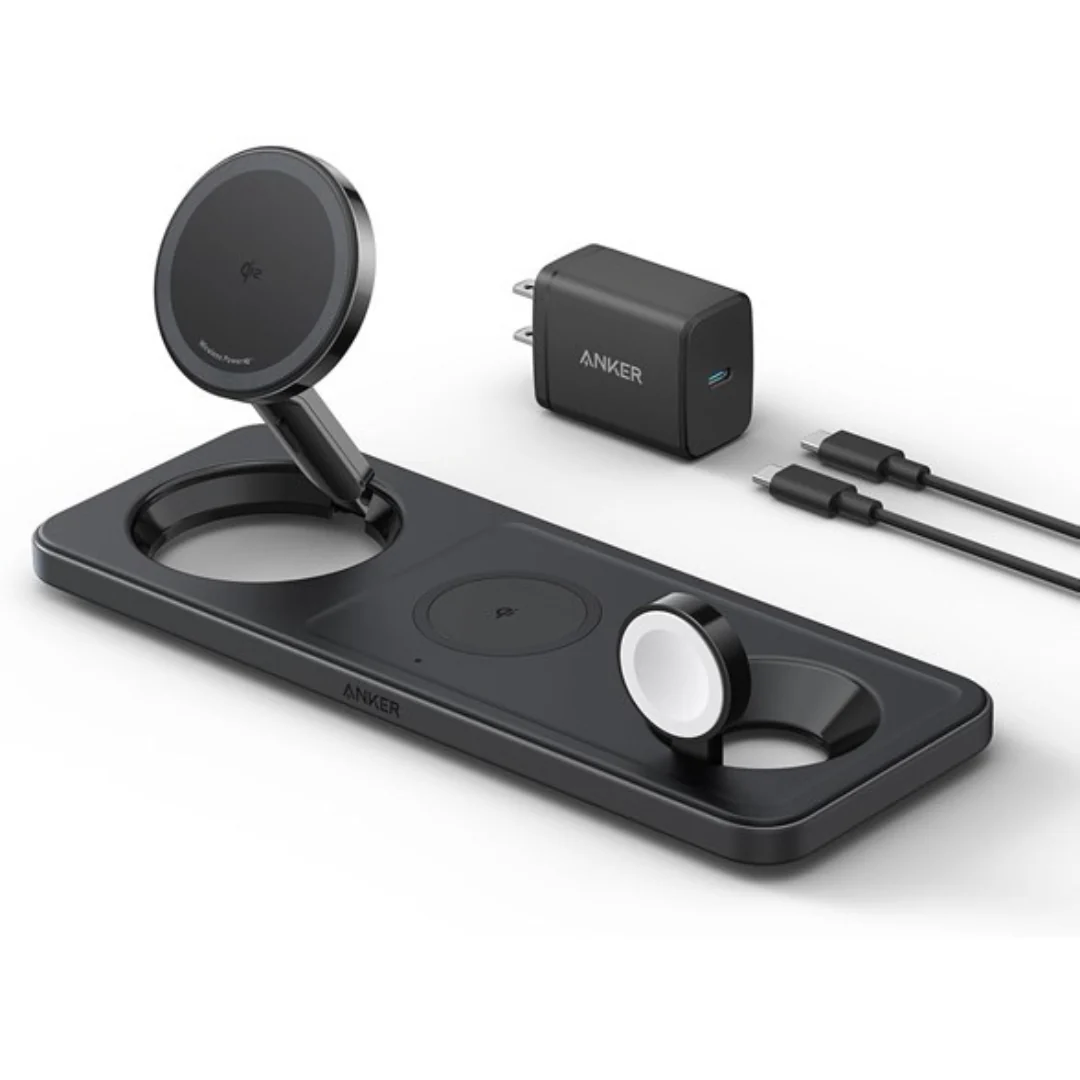 Anker iPhone 16 Foldable 3-in-1 Wireless Charging Station