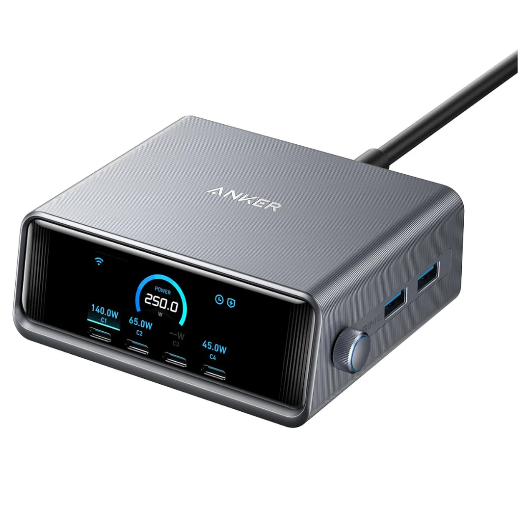 Anker Prime 250W USB-C 6-Port Gan Charging Station