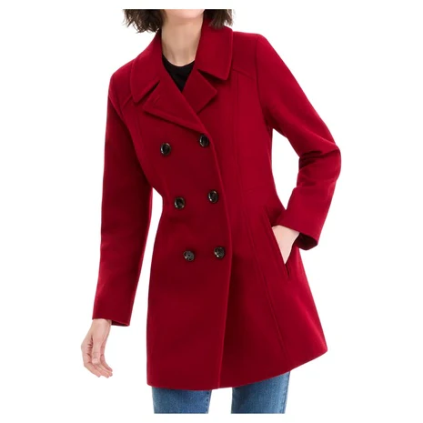 Anne Klein Women's Double Breasted Peacoat