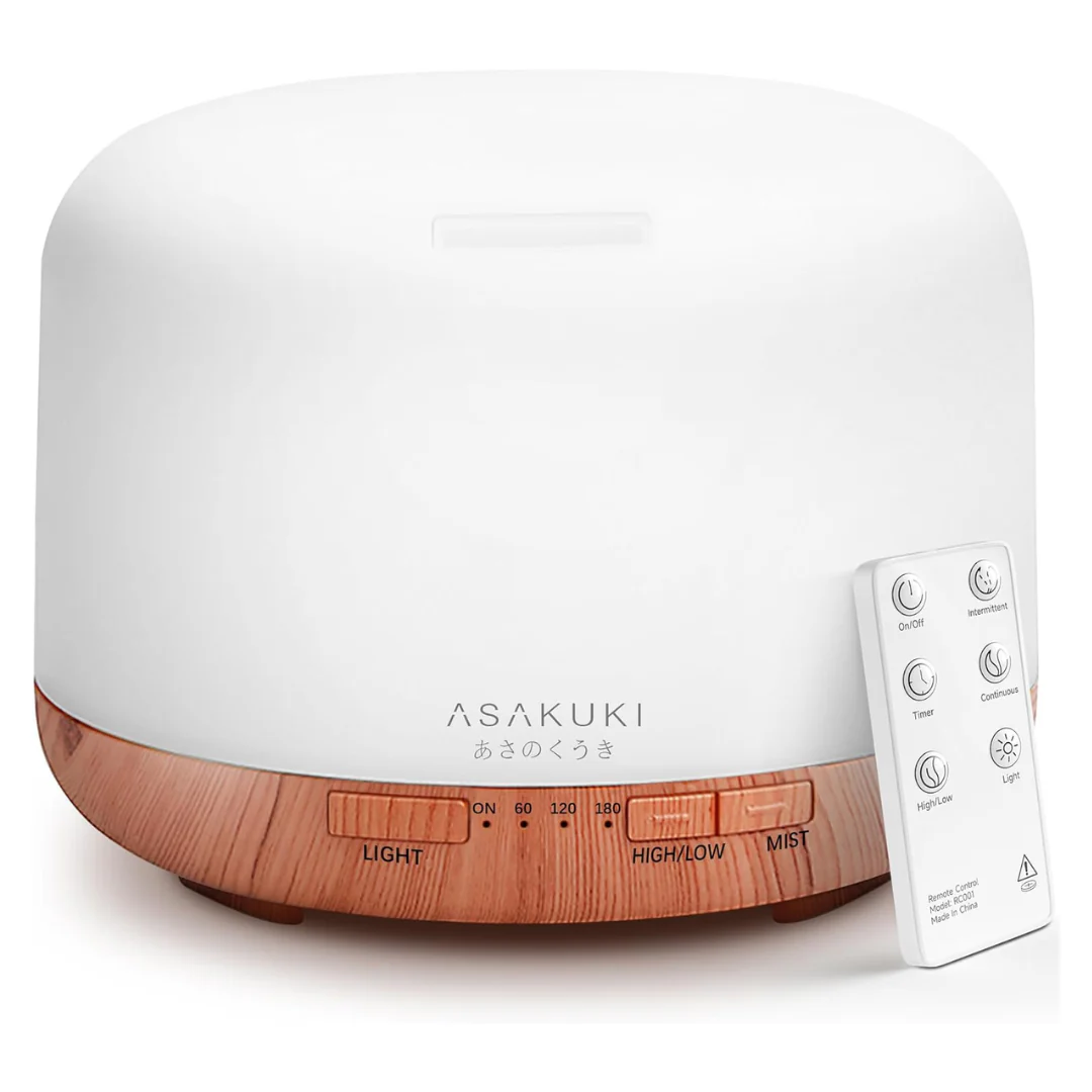 Asakuki 500ml Premium Essential Oil Diffuser With Remote Control