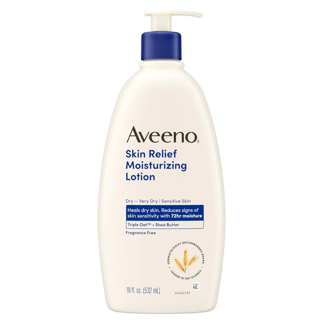 Aveeno Skin Relief Moisturizing Lotion Heals Very Dry, Sensitive Skin (18 Fl. Oz)