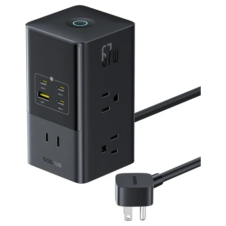 Baseus 10-in-1 USB-C PD Fast Charging Desktop Station with 1200J Surge Protection