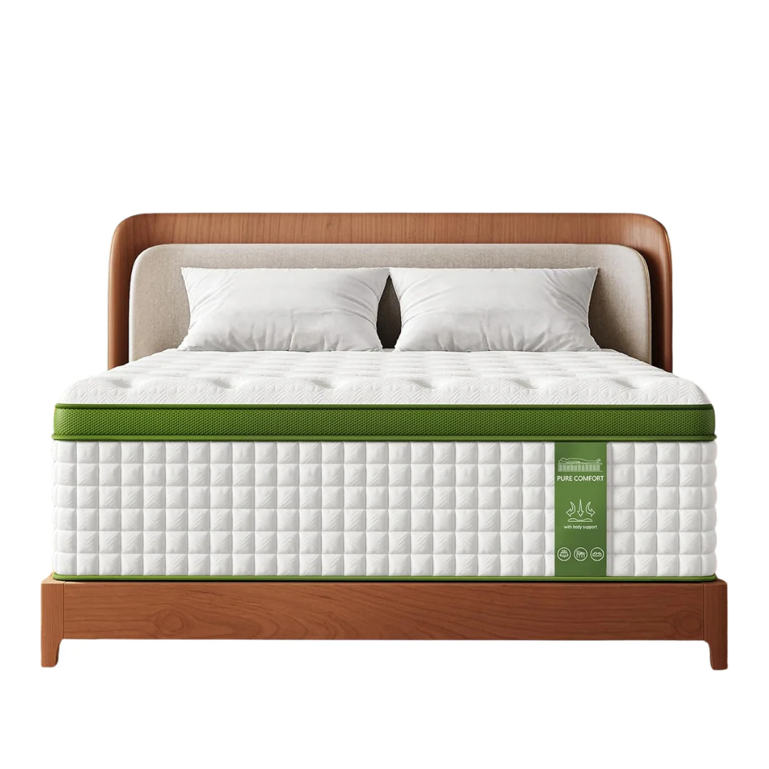 BedStory Firm Queen 14" Cooling Gel Hybrid Mattress
