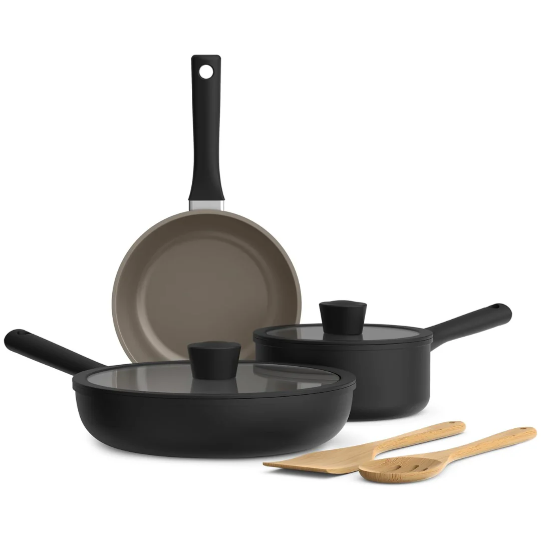 Bella 7-Piece Ceramic Nonstick Cookware Set