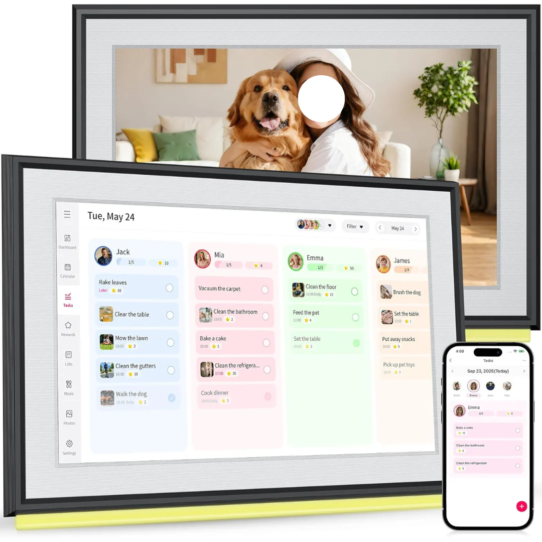 Bigasuo 10.1" Touch Display Smart Digital Calendar & Planner