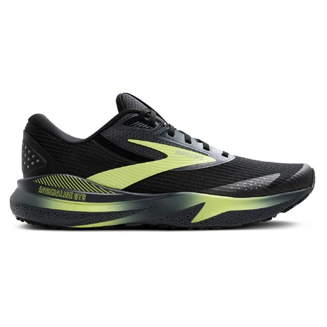 Brooks Men's Adrenaline GTS 24 Weatherized Black New Yellow Road Running Shoes