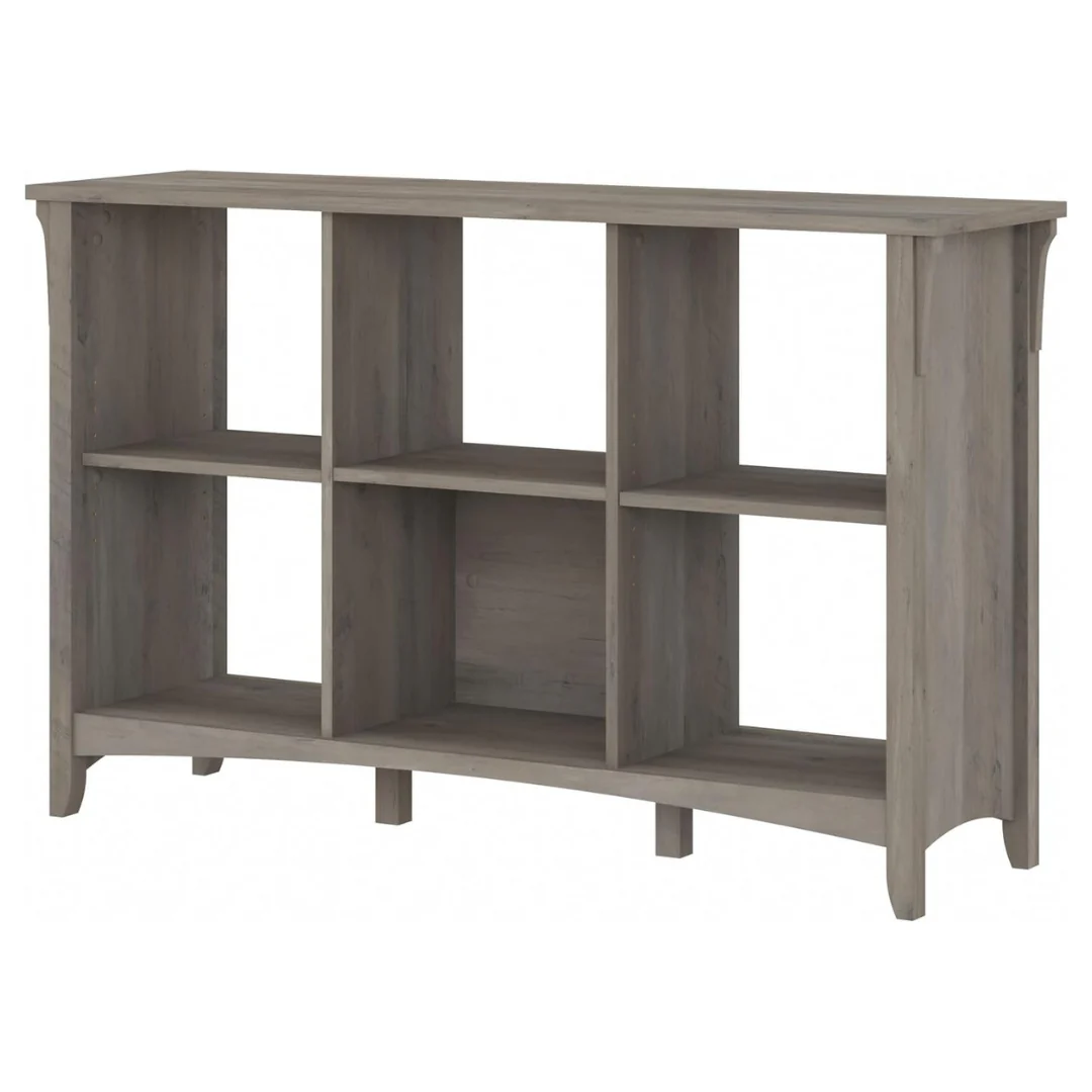 Bush Home Salinas 6 Cube Organizer With Open Shelving, Compact Unit
