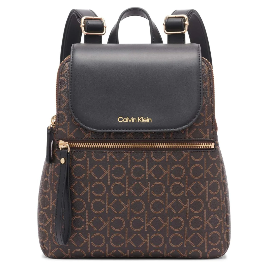 Calvin Klein Reyna Signature Key Item Flap Backpack